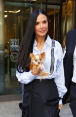 DEMI MOORE Leaves a Q&A Session in New York 09/11/2024