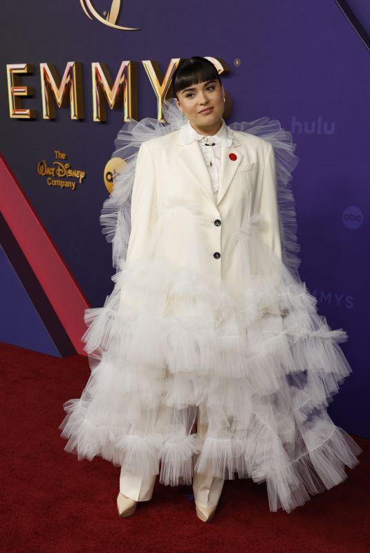 DEVERY JACOBS at 76th Emmy Awards at Peacock Theatre in Los Angeles 09/15/2024