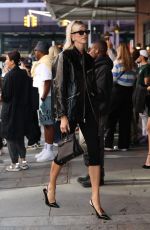DEVON WINDSOR Arrives at Alexander Wang Fashion Show in New York 09/08/2024