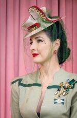 DITA VON TEESE at 2024 Goodwood Revival in Chichester 09/06/2024