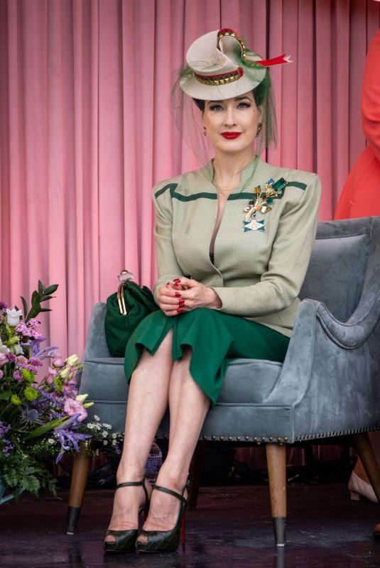 DITA VON TEESE at 2024 Goodwood Revival in Chichester 09/06/2024