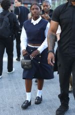 DOECHII Arrives at Tommy Hilfiger Fsahion Show in New York 09/08/2024