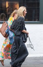 DONNA AIR Out with a Driend at The Groucho Club in London 08/30/2024