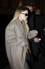 DOVE CAMERON Arrives at Her Hotel in Paris 09/26/2024