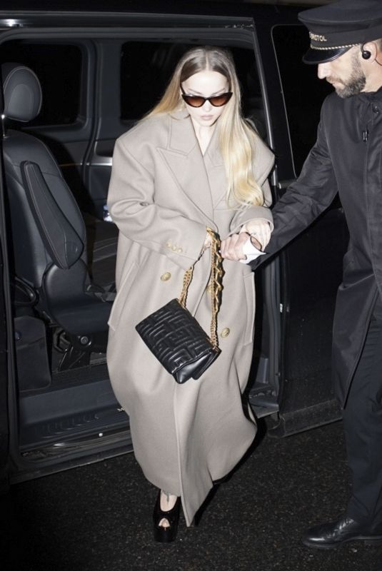DOVE CAMERON Arrives at Her Hotel in Paris 09/26/2024