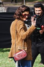 ELISA Arrives at Gucci Show at Milan Fashion Week 09/20/2024