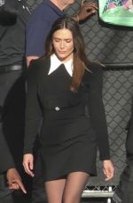 ELIZABETH OLSEN Arrives at Jimmy Kimmel Live in Los Angeles 09/16/2024