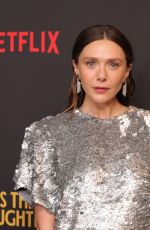 ELIZABETH OLSEN at His Three Daughters Premiere in New York 09/05/2024