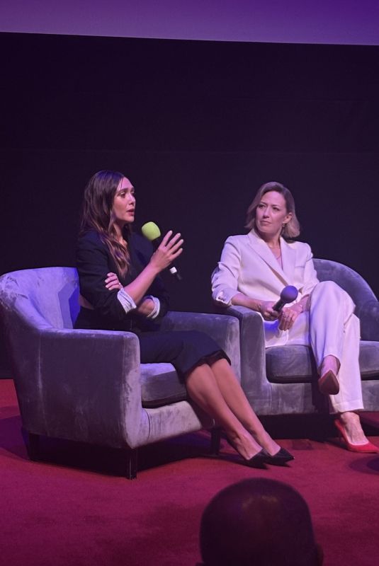 ELIZABETH OLSEN at His Three Daughters Screening Q&A in London 09/02/2024