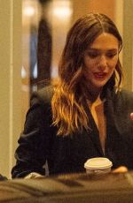 ELIZABETH OLSEN Out and About in London 09/02/2024