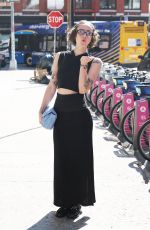ELLA EMHOFF Arrives at Proenza Schouler Fashion Show in New York 09/04/2024