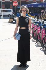 ELLA EMHOFF Arrives at Proenza Schouler Fashion Show in New York 09/04/2024