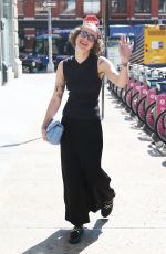ELLA EMHOFF Arrives at Proenza Schouler Fashion Show in New York 09/04/2024