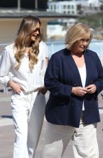 ELLE MACPHERSON Interviewed by Tracy Grimshaw for 60 Minutes at Bondi Beach in Sydney 08/31/2024