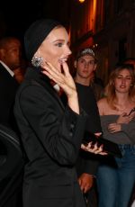 ELSA HOSK Arrives at YSL Fashion Show After-party in Paris 09/24/2024