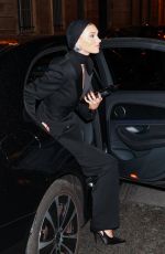 ELSA HOSK Arrives at YSL Fashion Show After-party in Paris 09/24/2024