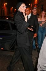 ELSA HOSK Arrives at YSL Fashion Show After-party in Paris 09/24/2024