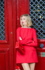 ELSA HOSK on the Set of a Photoshoot at Paris Fashion Week in Paris 09/24/2024