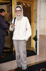EMILY CAREY Leaves Her Hotel in Paris 09/26/2024