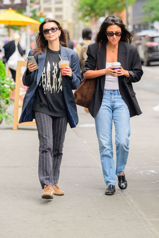 EMILY RATAJKOWSKI and Her Best Friend Out in New York 09/23/2024