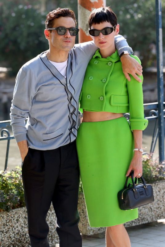 EMMA CORRIN and Rami Malek Out at 81st Venice International Film Festival 08/31/2024