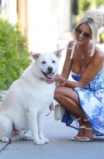 EMMA HERNAN Out with Her Dog on Melrose Place in West Hollywood 09/11/2024