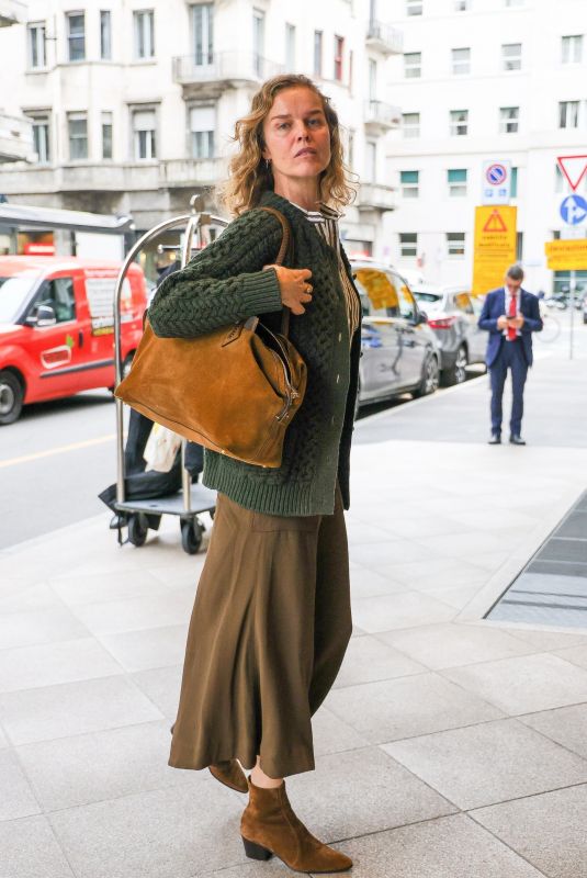 EVA HERZIGOVA Arrives at Her Hotel in Milan 09/16/2024