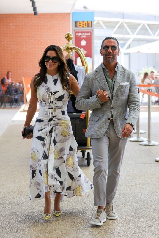 EVA LONGORIA and Jose Antonio Baston at Marco Polo Airport 09/01/2024