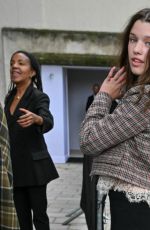 EVER ANDERSON Arrives at Chloe Show at Paris Fashion Week in Paris 09/26/2024