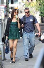 FAMKE JANSSEN and Ryan Faucett Out for a Smoothie in West Village 09/16/2024
