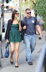 FAMKE JANSSEN and Ryan Faucett Out for a Smoothie in West Village 09/16/2024