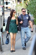 FAMKE JANSSEN and Ryan Faucett Out for a Smoothie in West Village 09/16/2024