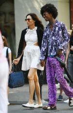 FAMKE JANSSEN Out witha Friend in New York 09/14/2024