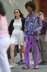 FAMKE JANSSEN Out witha Friend in New York 09/14/2024