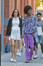 FAMKE JANSSEN Out witha Friend in New York 09/14/2024