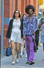 FAMKE JANSSEN Out witha Friend in New York 09/14/2024