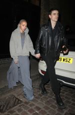 FKA TWIGS and Jordan Hemingway Night Out at Chiltern Firehouse in London 09/14/2024