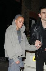 FKA TWIGS and Jordan Hemingway Night Out at Chiltern Firehouse in London 09/14/2024