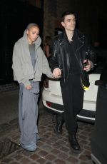 FKA TWIGS and Jordan Hemingway Night Out at Chiltern Firehouse in London 09/14/2024