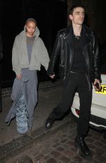FKA TWIGS and Jordan Hemingway Night Out at Chiltern Firehouse in London 09/14/2024