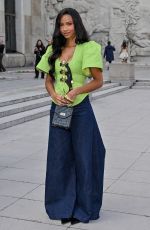 FLORA COQUEREL Arrives at Elie Saab Show at Paris Fashion Week 09/27/2024