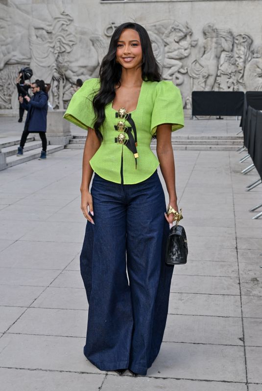 FLORA COQUEREL Arrives at Elie Saab Show at Paris Fashion Week 09/27/2024