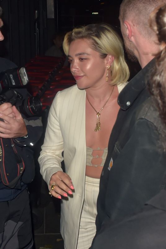FLORENCE PUGH Leaves The Perfect Couple Premiere Aferparty in London 09/02/2024