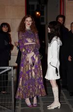 FLORENCE WELSCH Arrives at Valentino After-party at Paris Fashion Week 09/29/2024