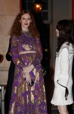 FLORENCE WELSCH Arrives at Valentino After-party at Paris Fashion Week 09/29/2024