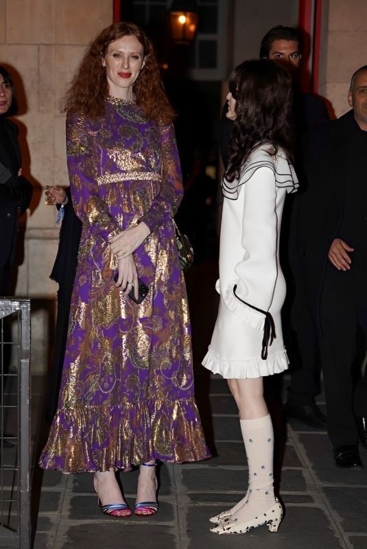FLORENCE WELSCH Arrives at Valentino After-party at Paris Fashion Week 09/29/2024