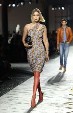 GIGI HADID at Versace Fashion Show at Milan Womenswear Spring/Summer 2025 Week 09/20/2024