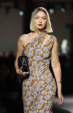 GIGI HADID at Versace Fashion Show at Milan Womenswear Spring/Summer 2025 Week 09/20/2024