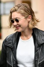 GIGI HADID Leaves Her Hotel in Paris 09/27/2024