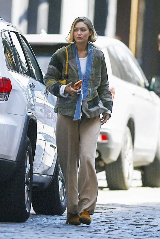 GIGI HADID Out and About in New York 09/22/2024